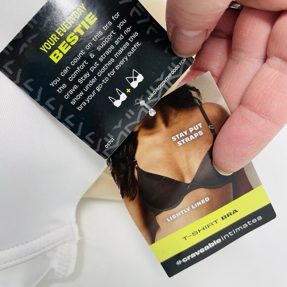 Maidenform Self Expressions Womens 38C 2 Pack T-Shirt Bra 5701 Latte/White 890 - Picture 7 of 8